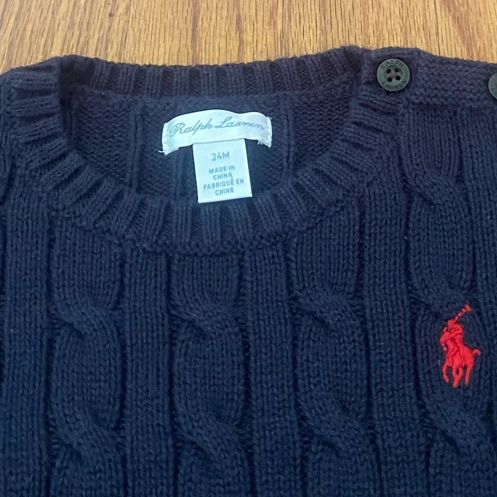 Ralph Lauren Cable Knit Baby Sweater